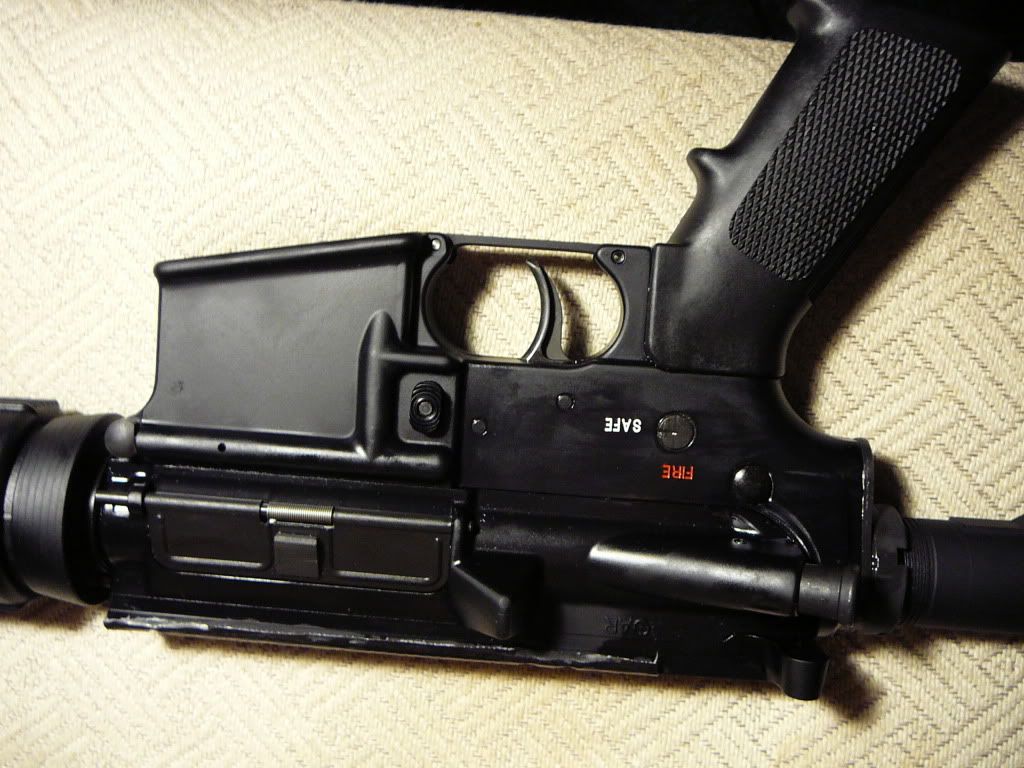 Airsoft lower receivers looked pretty damn real